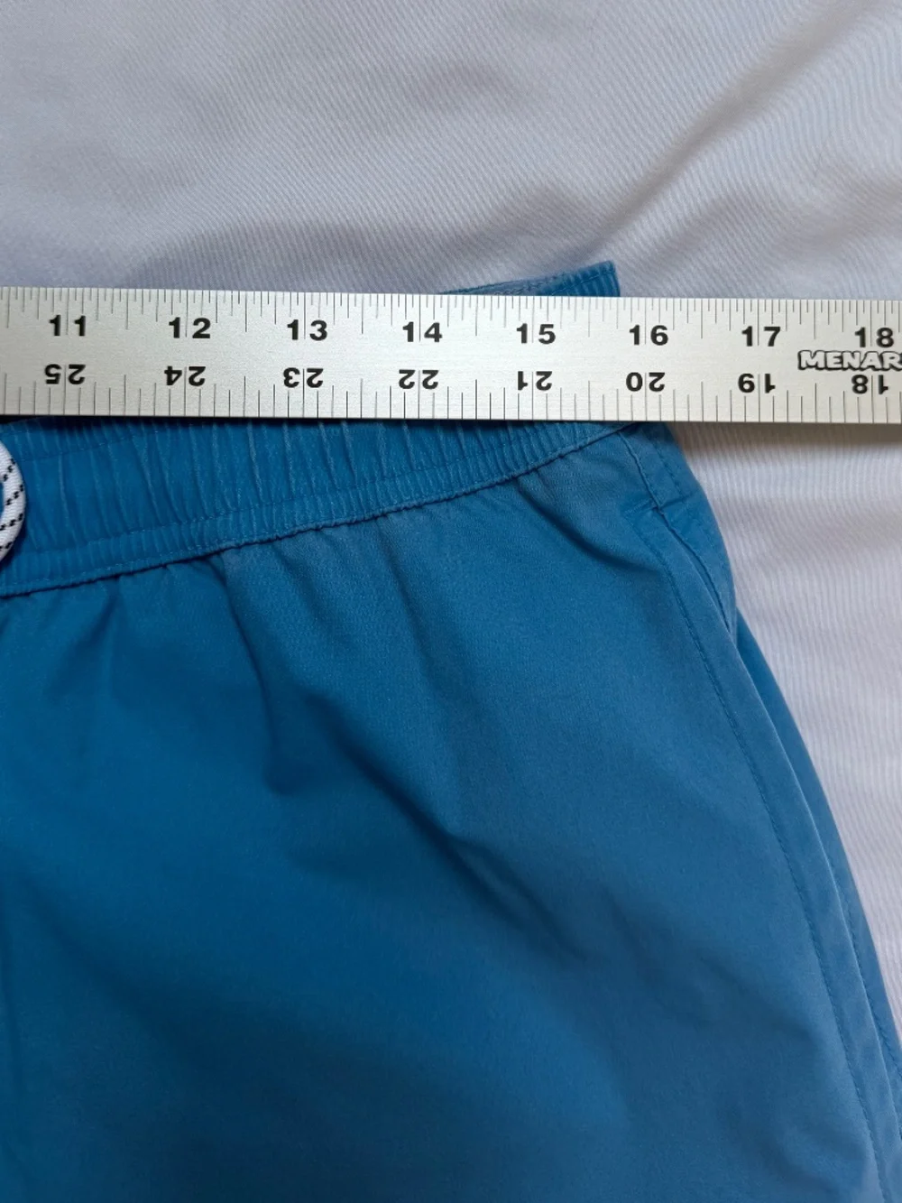 Bonobos Riviera Recycled Swim Trunks Mens L 7in Sun Faded Sea Blue NWOT